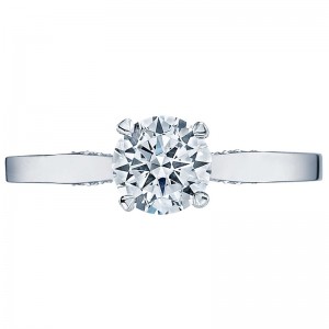 3002 Simply Tacori Platinum Round Engagement Ring 1.25