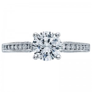3003 Simply Tacori Platinum Round Engagement Ring 0.45