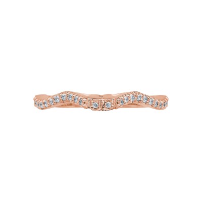 3004B Ribbon Women's Yellow Gold Wedding Ring