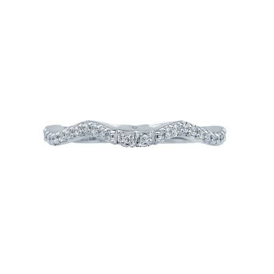 3004B Ribbon Women's Yellow Gold Wedding Ring