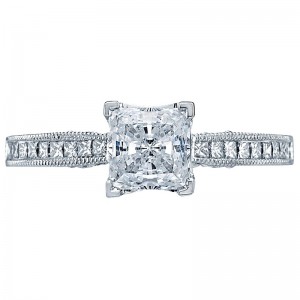 3005 Simply Tacori Platinum Princess Cut Engagement Ring 0.75