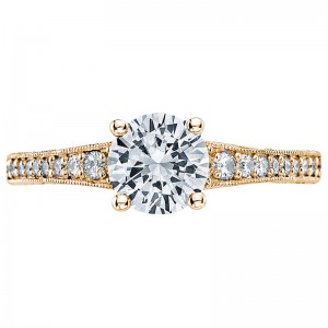 3006-Y Simply Tacori Yellow Gold Round Engagement Ring 1.25