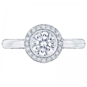 303-25RD-625W Starlit White Gold Round Engagement Ring 0.75