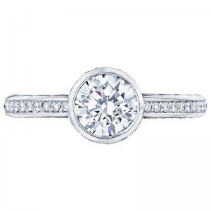 305-25RD-7W Starlit White Gold Round Engagement Ring 1.25