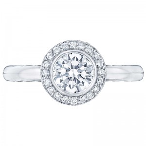 306-25PR-5 Starlit Platinum Princess Cut Engagement Ring 0.75