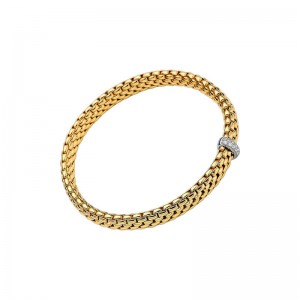 56002BX_BB_G_XBX_00M Vendome Collection Diamond Bracelet In 18 Karat White & Yellow Gold