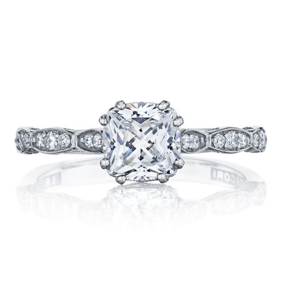 57-2CU Cushion Solitaire Engagement Ring