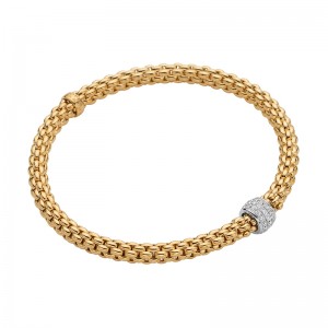 Diamond Flexible Bracelet in 18K White & Yellow Gold 63406BX_PB_G_XBX