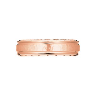 70-6H Sculpted Crescent Men's Platinum Wedding Band