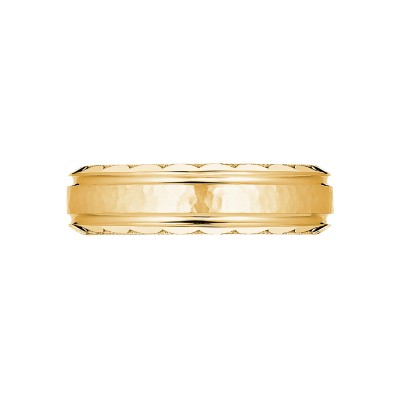 70-6H Sculpted Crescent Men's Platinum Wedding Band