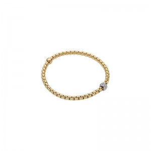 73301BX_PB_G_XBX_00M Eka Collection Diamond Bracelet In 18 Karat White & Yellow Gold