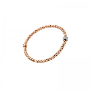 73301BX_PB_R_XBX_00M  Eka Collection Diamond Bracelet In 18 Karat White & Rose Gold With Diamond