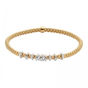Diamond Bracelet in 18K White & Yellow Gold 74708BX_BB_G_XBX