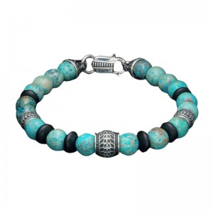 William Henry BB49BLA Newport - Blue Agate Bracelet