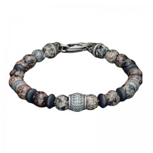 William Henry BB49RSO Newport Red Obsidian Bracelet
