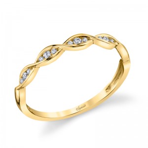 14K Yellow Gold Infinity Band