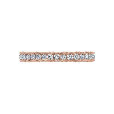 HT2510B Reverse Crescent Women's Yellow Gold Wedding Ring