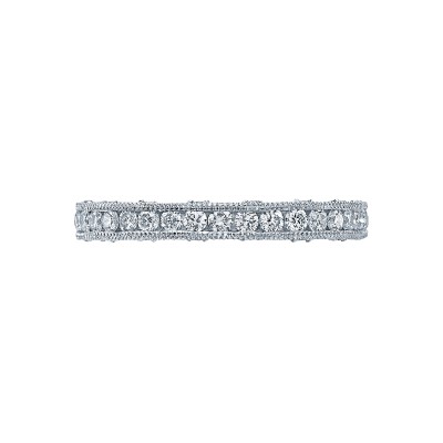 HT2510B Reverse Crescent Women's Yellow Gold Wedding Ring