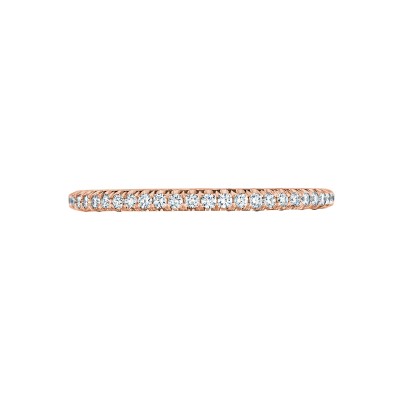HT254515B Petite Crescent Women's Yellow Gold Wedding Ring