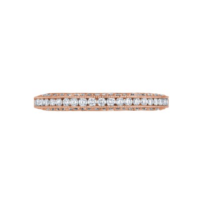 HT2550B12 Classic Crescent Women's Yellow Gold Wedding Band