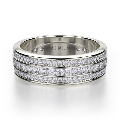 R323B Women's White Gold Wedding Ring