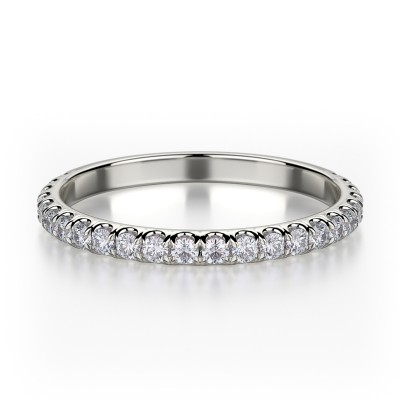 R371B Women's White Gold Wedding Ring