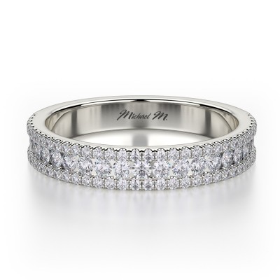 R396BS Women's White Gold Wedding Ring