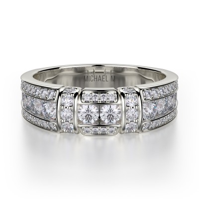 R406B Women's White Gold Wedding Ring