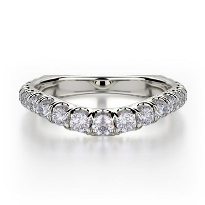 R440B Women's White Gold Wedding Ring