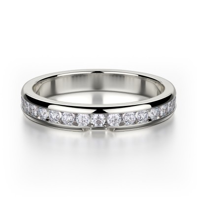 R461-B1 Women's White Gold Wedding Ring
