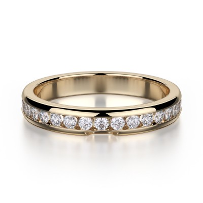 R461-B1 Women's White Gold Wedding Ring