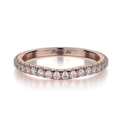 R490B Women's White Gold Wedding Ring