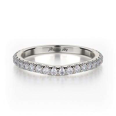 R490B Women's White Gold Wedding Ring