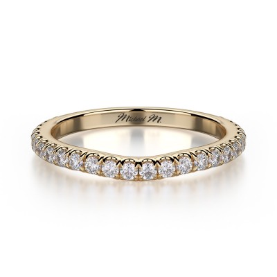 R490B Women's White Gold Wedding Ring