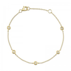 SC22003858 Kate 0.13CT Diamond and Yellow Gold Bracelet