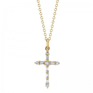 Shy Creation SC55024397 Diamond Cross Necklace