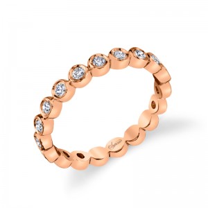 14K Rose Gold Eternity Band