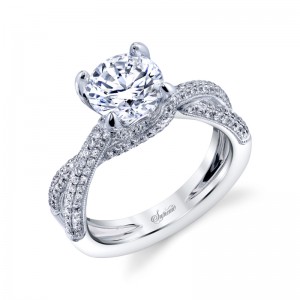 18K White Gold Gorgeous Engagement Ring
