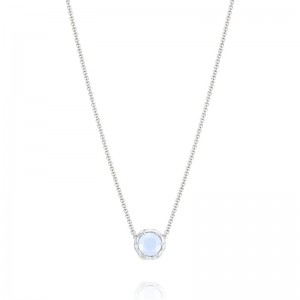 Tacori SN20403 Chalcedony Pendant on Yellow Gold & Silver Chain