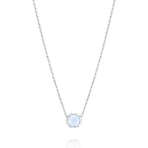 Tacori SN20403 Chalcedony Pendant on Yellow Gold & Silver Chain