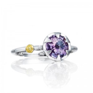 SR19701 Sonoma Skies Silver Amethyst Delicate Ring