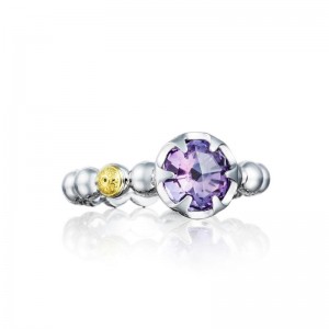 SR19801 Sonoma Skies Silver Amethyst Delicate Ring