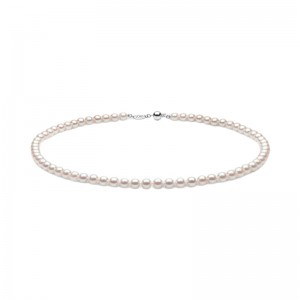 YK-X6018-7AAA London Pearl Necklace With Akoya Pearl On 18" Strand/chain