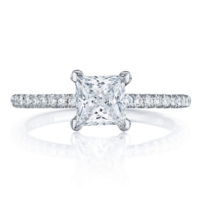 HT254515PR Princess Solitaire Engagement Ring