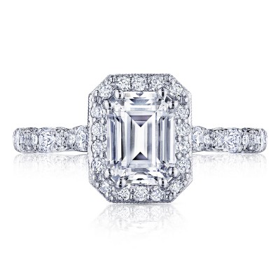 HT2560EC Emerald Bloom Engagement Ring