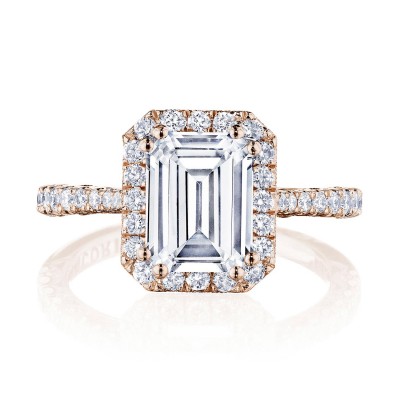 HT2571EC Emerald Bloom Engagement Ring