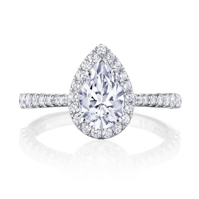 HT2571PS Pear Bloom Engagement Ring