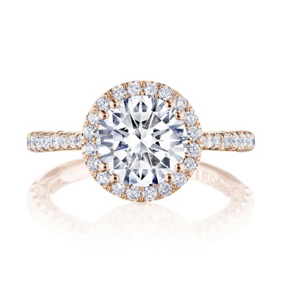 HT2571RD Round Bloom Engagement Ring