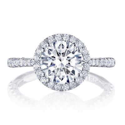 HT2571RD Round Bloom Engagement Ring