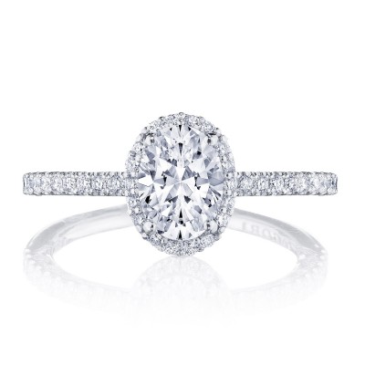 HT257215OV Oval Bloom Engagement Ring